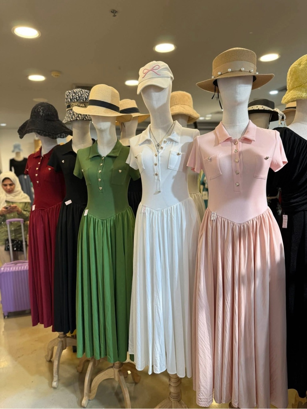 Sleeveless Zip-Front Midi Dress in Multiple Colors - Picture 4 of 8